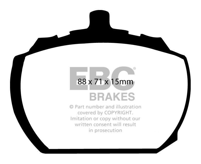 EBC Brakes ROVER SD1 2.0 82-84 Remblokken voorzijde greenstuff