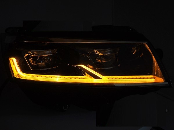 Koplampen VW T6 Multivan/Transporter FULL LED Dynamic Tube Black