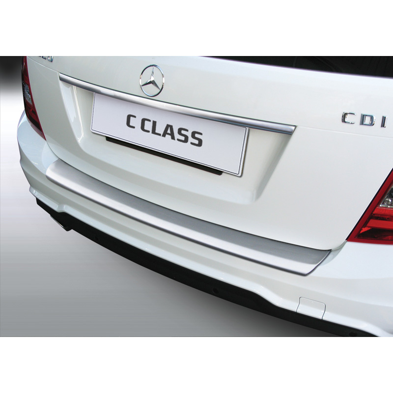 ABS Achterbumper beschermlijst  Mercedes C-Klasse W204 Estate 2011-2014 'Brushed Alu' Look