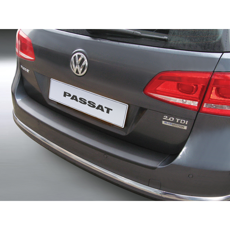 ABS Achterbumper beschermlijst  Volkswagen Passat 3C Variant Facelift 2011-2014 (excl. Alltrack) Zwart