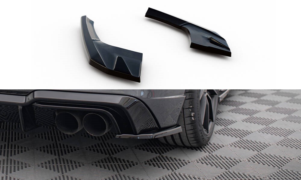 Zijdiffuser Audi A3 S-line S3 Sportback 8V FL Maxton Glans Zwart V.2