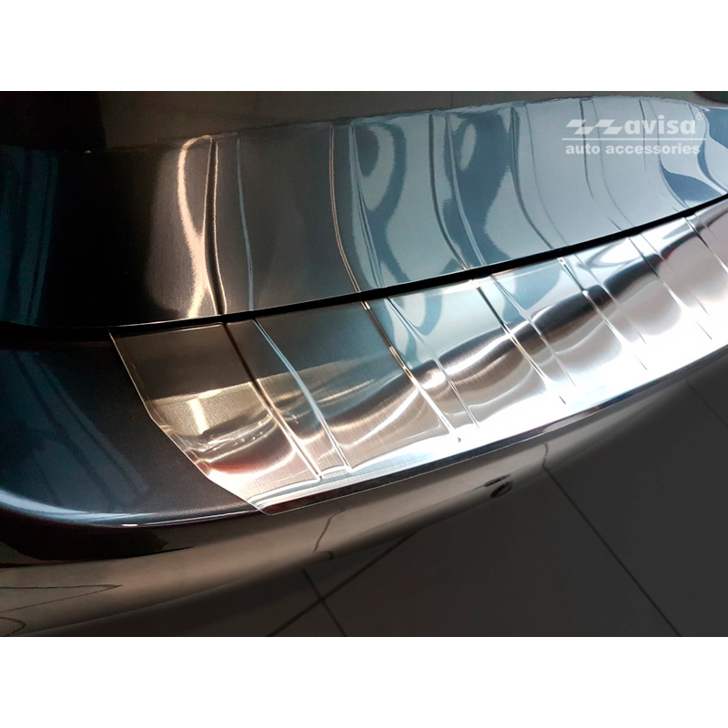 RVS Achterbumperprotector  Mazda 6 III GJ combi 2012- 'Ribs' (Lange versie)