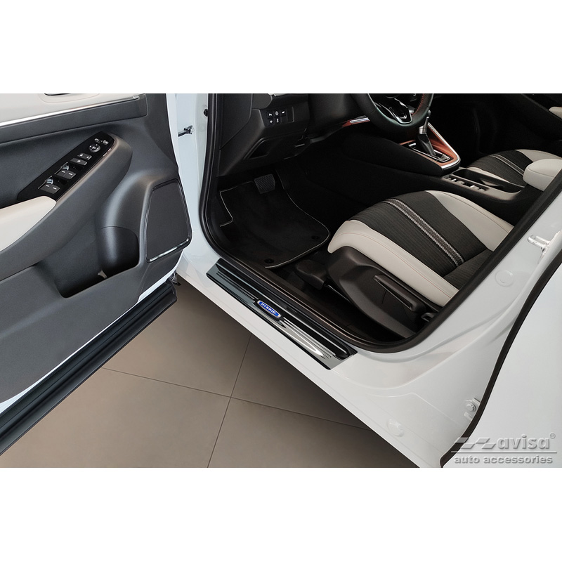 Zwart RVS Instaplijsten  Honda HR-V 2021- 'Hybrid' - 4-delig