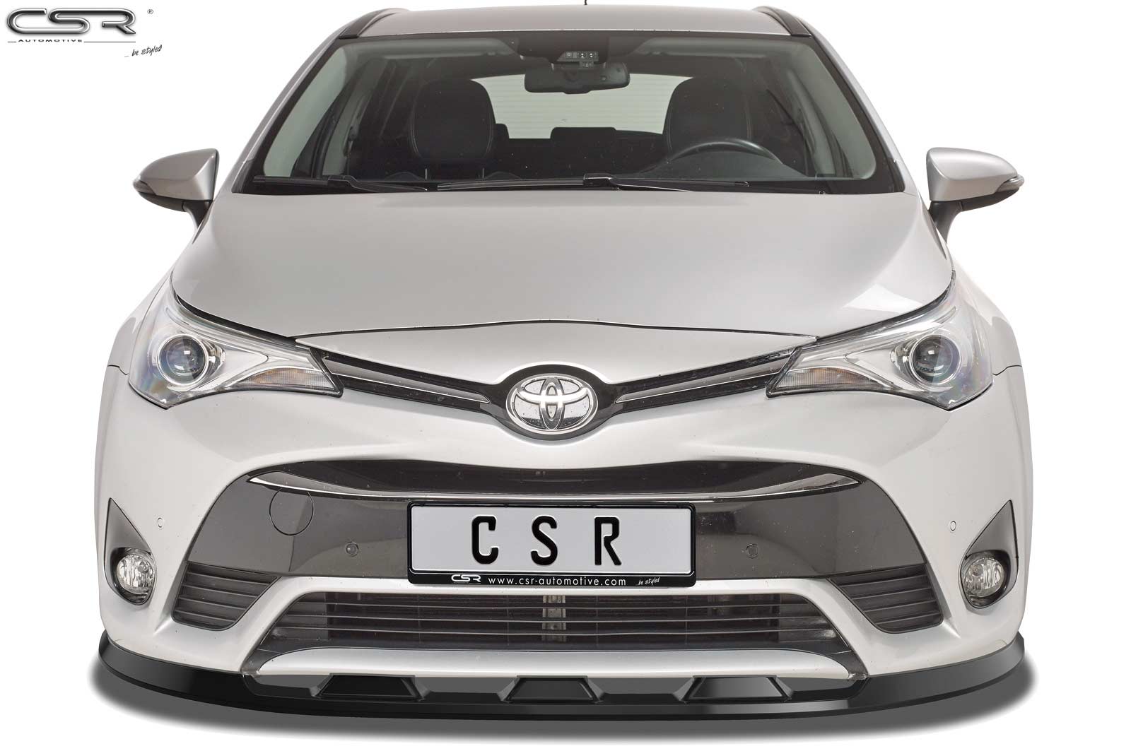 Voorspoiler Toyota Avensis (T27) glans zwart – 2015–2018