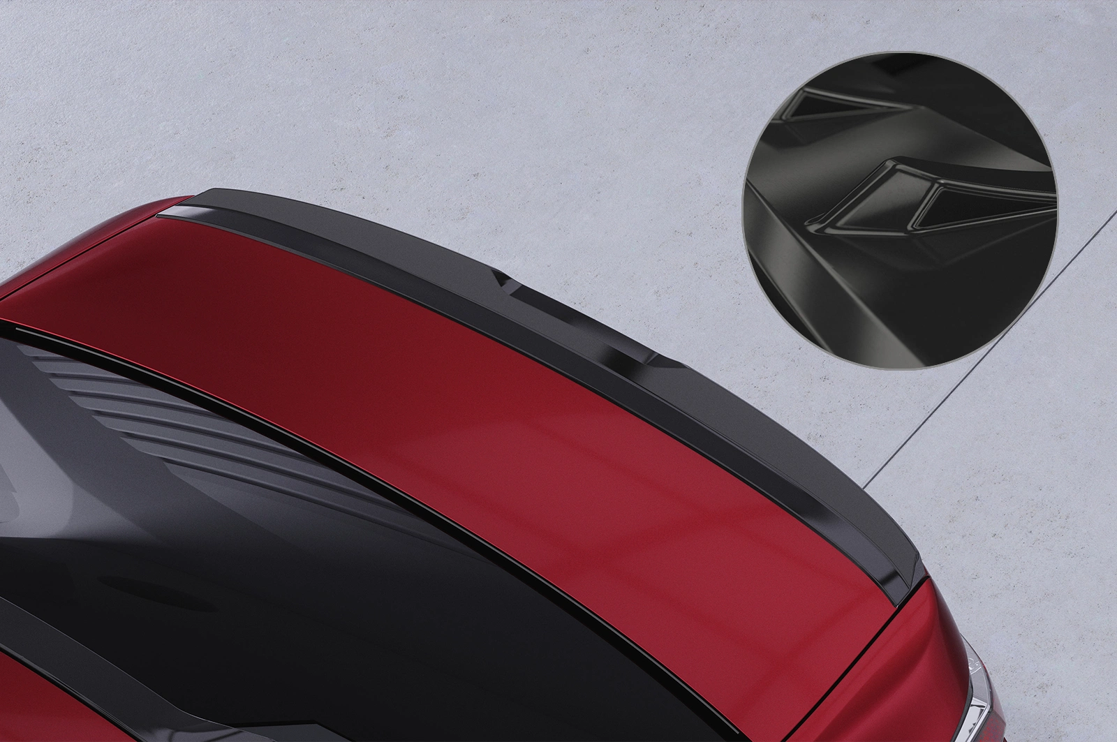 Achterspoiler BMW 7er / i7 G70 glans zwart