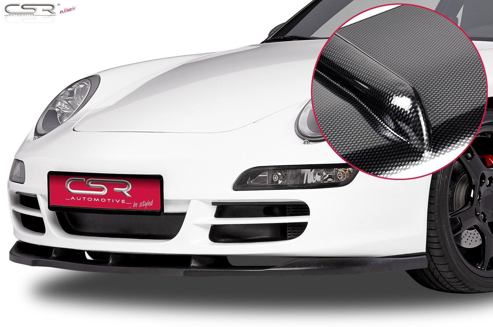 Cupspoilerlip carbon-look Porsche 911 (997) CSL114-C