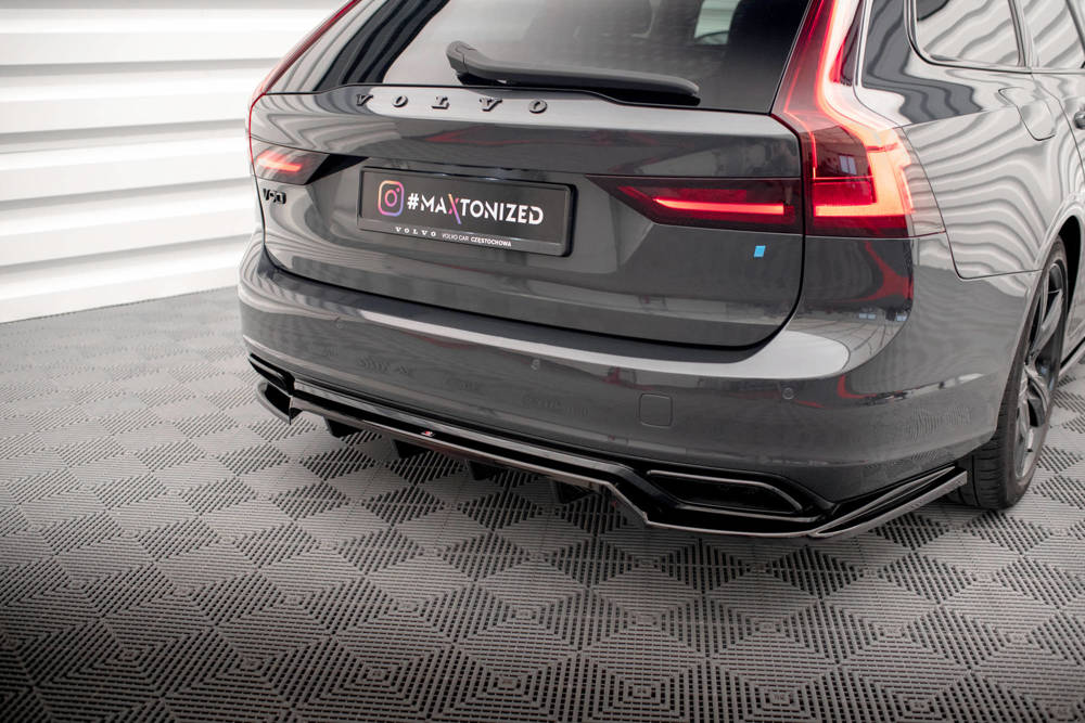 Diffuser Volvo V90 R-Design 2016 - 2020 Maxton Glans Zwart