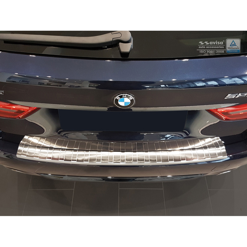 RVS Achterbumperprotector  BMW 5-Serie G31 Touring 2017-2020 excl. M-Sport 'Ribs'