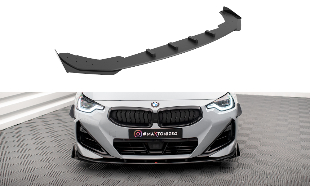 Voorspoiler met Canards Street Pro BMW 2 Serie G42 Coupe M Pakket & M240i Maxton