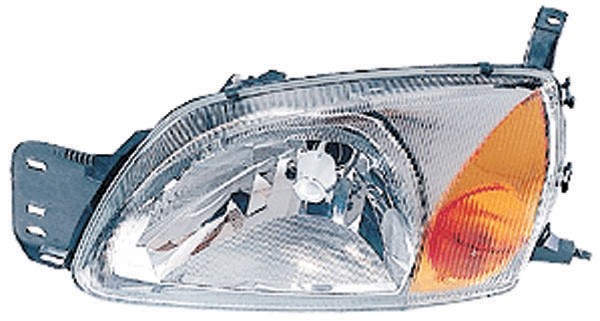 Koplamp rechts FIESTA 99-02 met LWR MOTOR