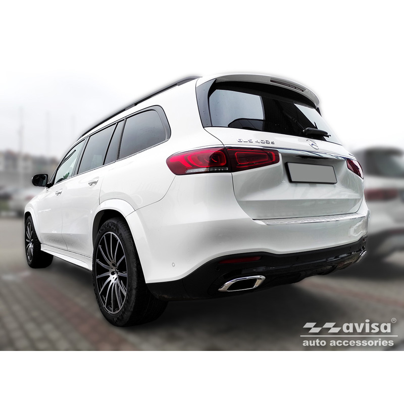 RVS Achterbumperprotector  Mercedes GLS II (X167) 2019-2023 & FL 2023- 'Ribs'