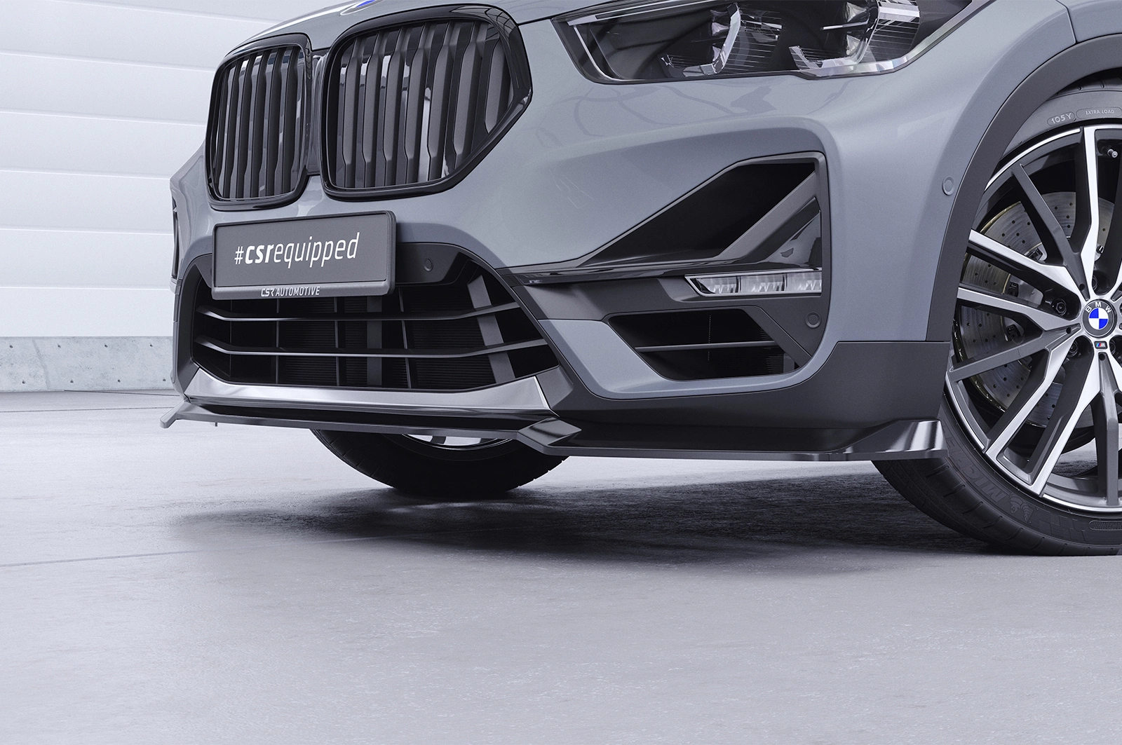 Voorspoiler BMW X1 (F48) glans zwart 2019–