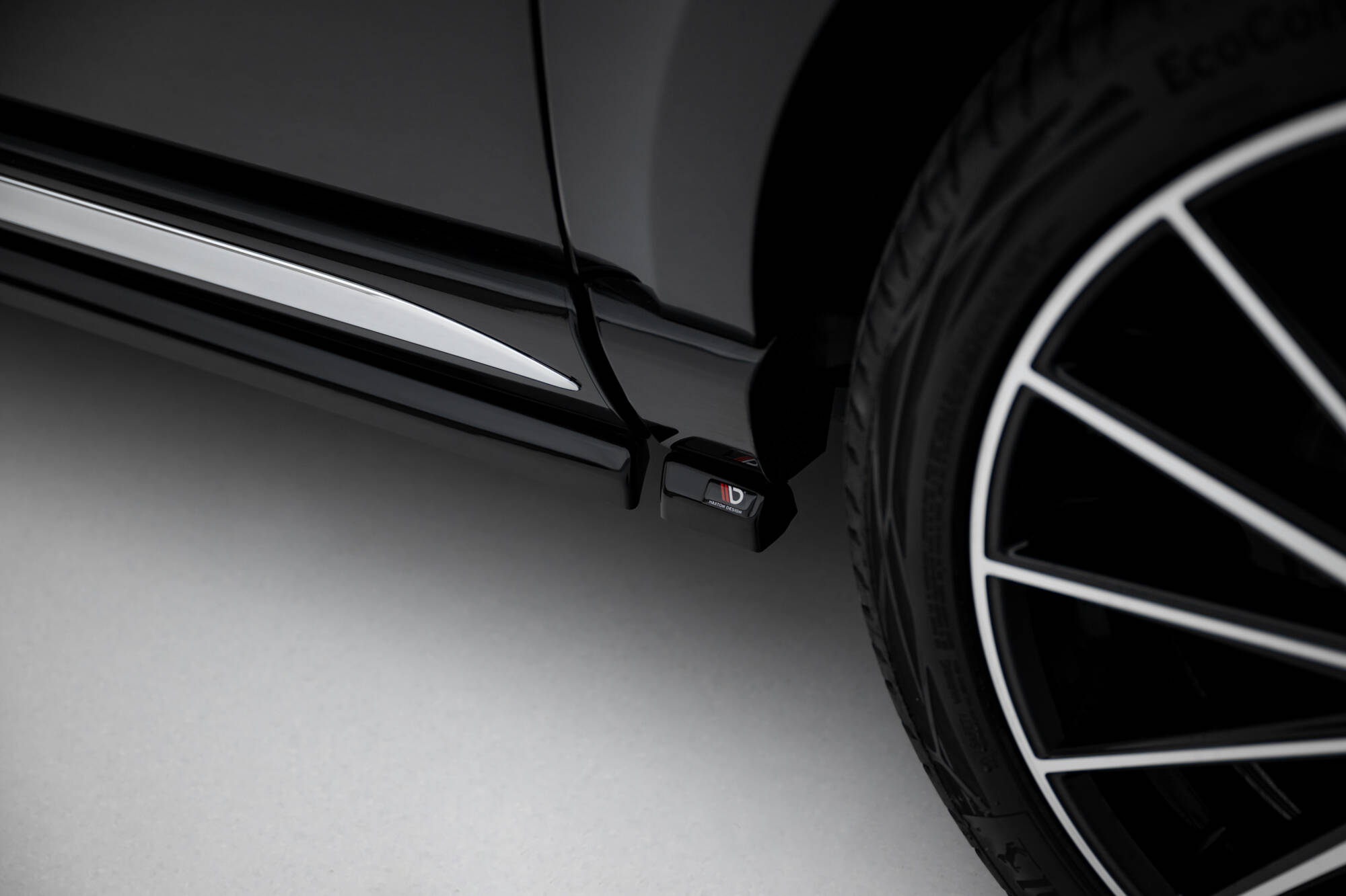 Zijskirts V.2 Mercedes-Benz V-Class Long AMG-Line W447 Maxton Glanzend zwart