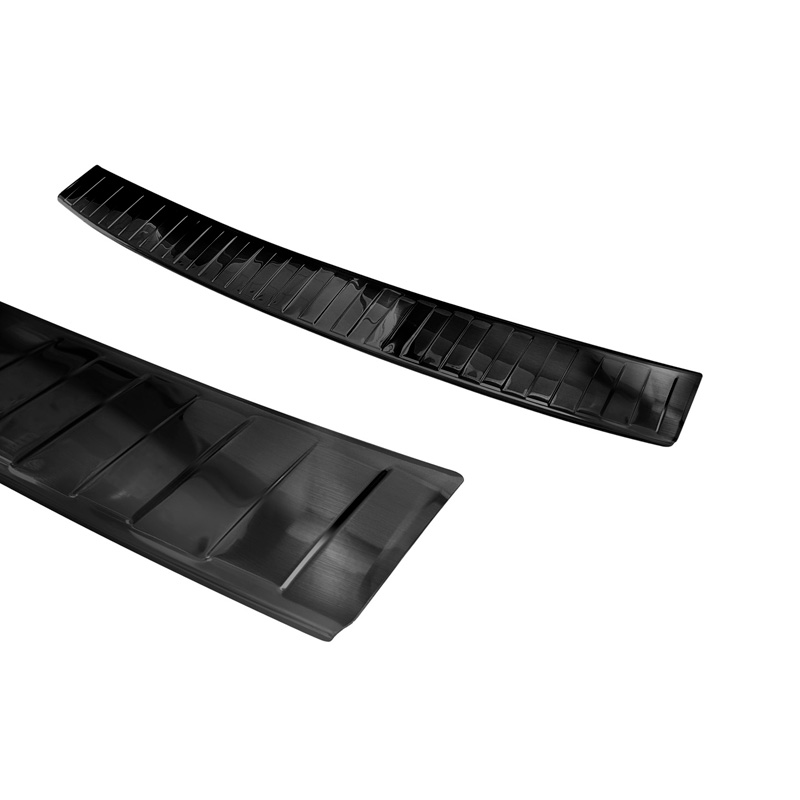 Zwart RVS Achterbumperprotector  Skoda Kamiq 2019- 'Ribs'