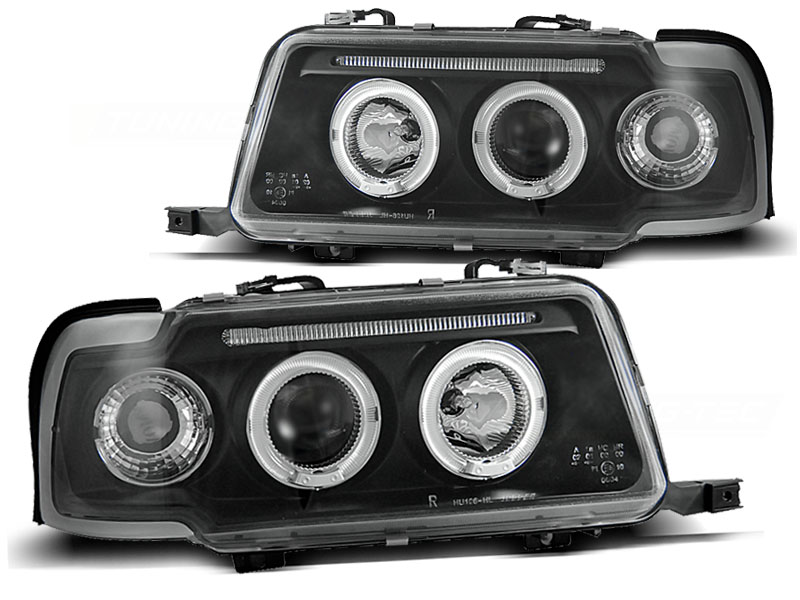 Audi 80 Faros con Angel Eyes rings