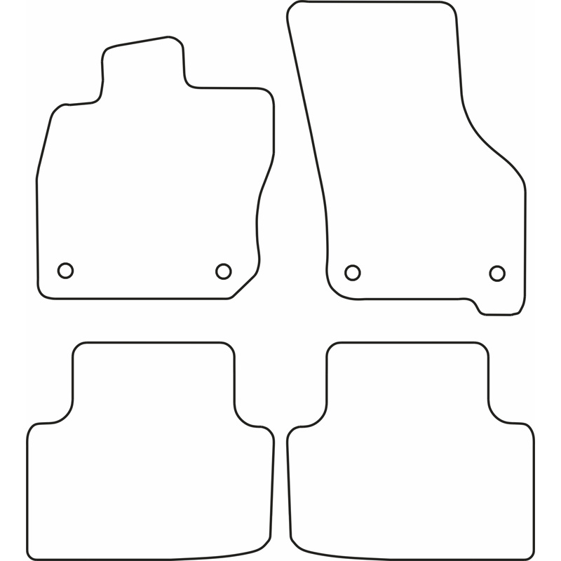 Automatten Velours  Volkswagen Golf VIII eTSi Variant 2020-