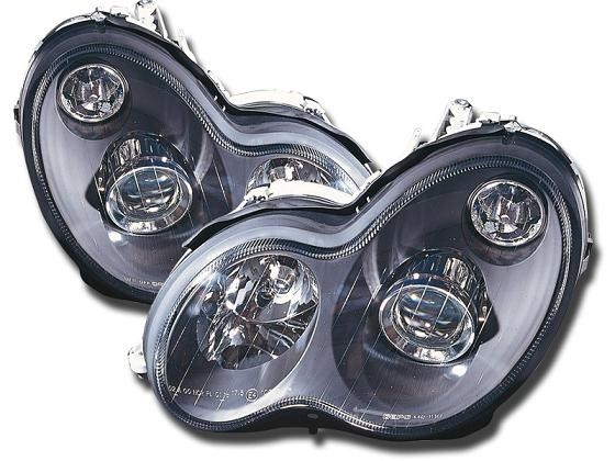 Faros Mercedes W203 New negro