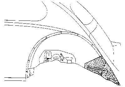 bumpersteun, rechts, 1968-VW Kever