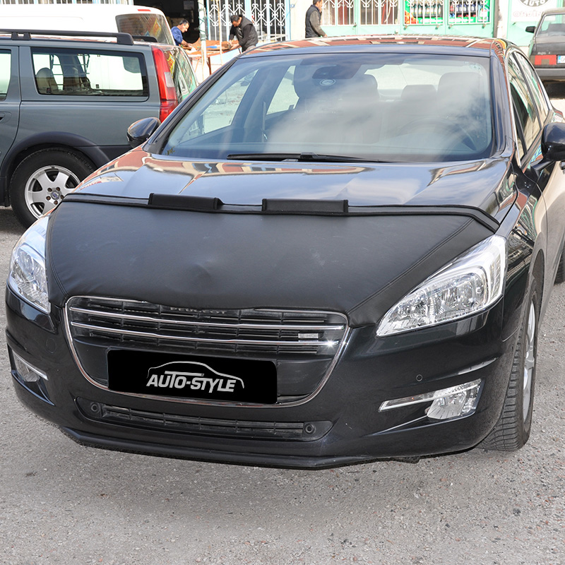 Steenslag/Auto Bra Peugeot 508 11- zwart skai leder 508