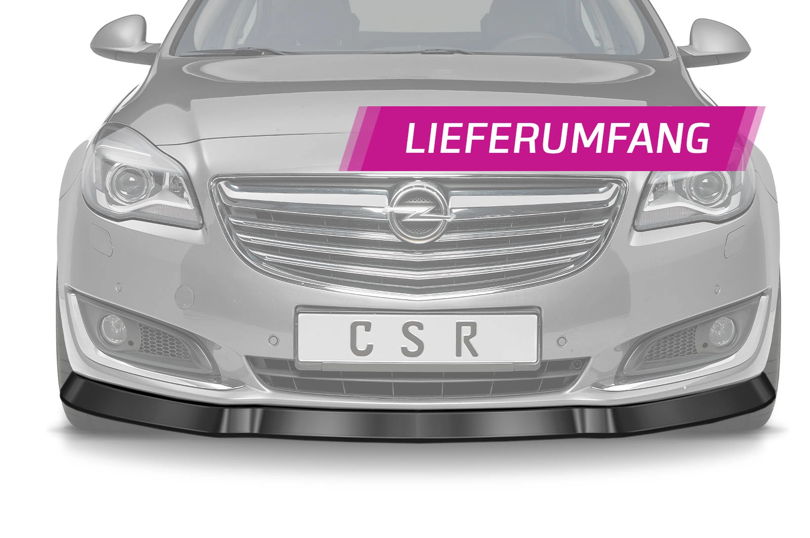 Voorspoiler Opel Insignia A Glans Zwart – 06/2013–2017