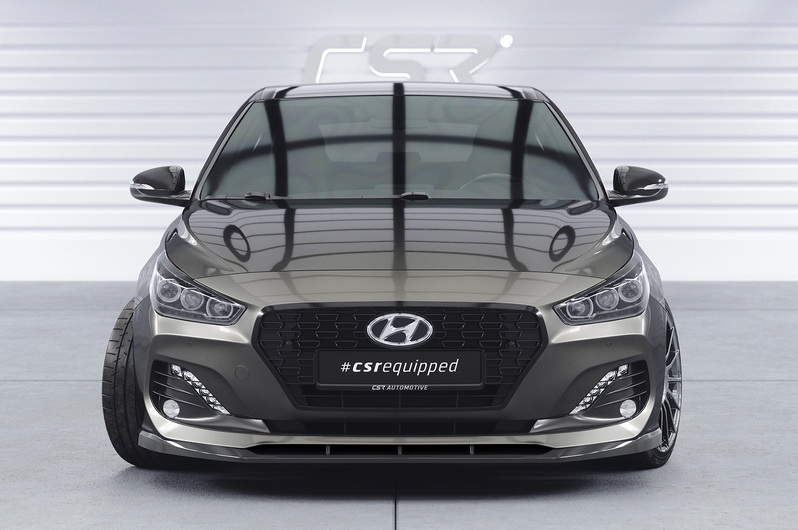 Voorspoiler Hyundai i30 (PD) glans zwart 2018–05/2020