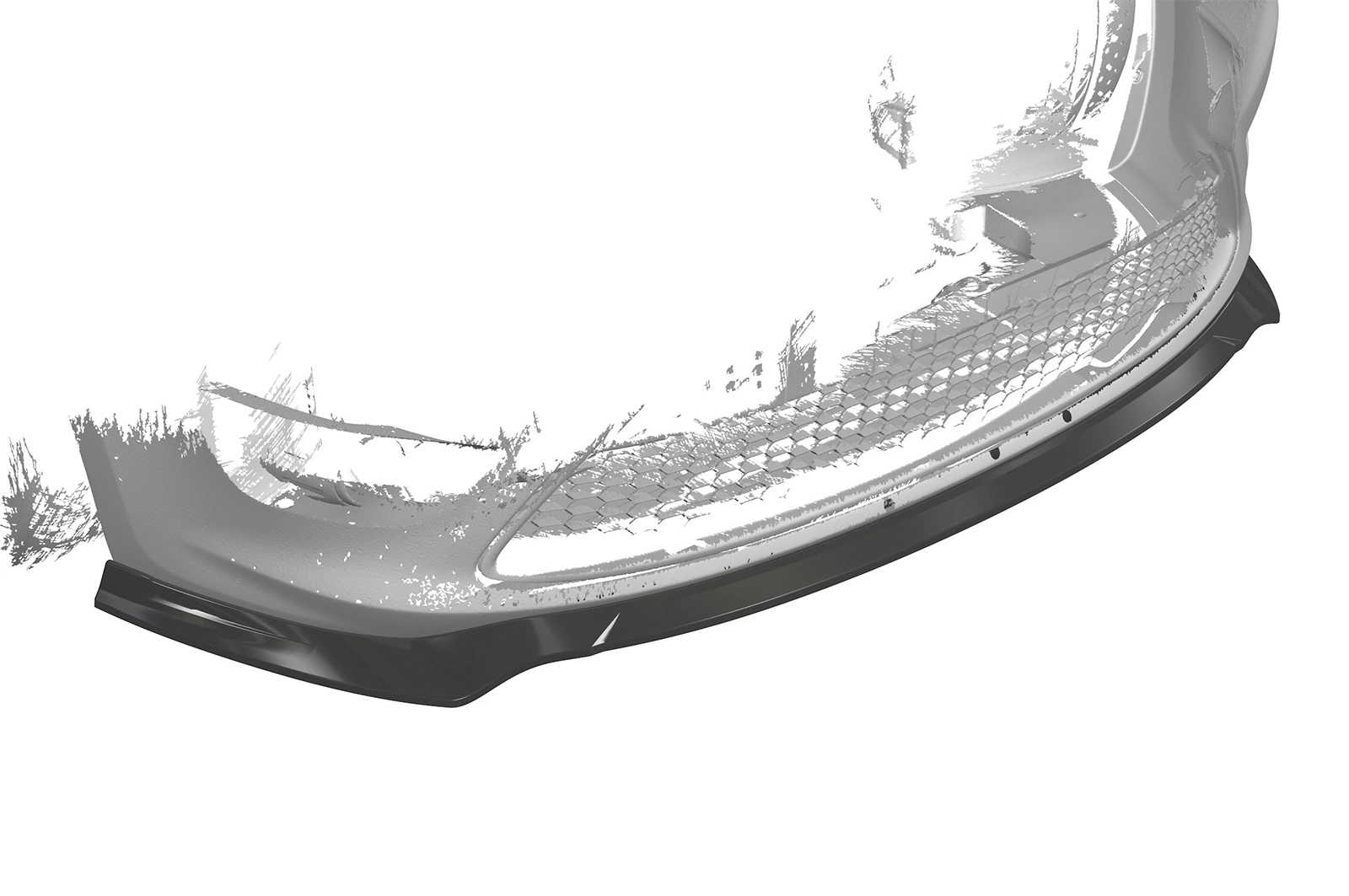 Voorspoiler Ford Focus MK2 ST 2007–2010 (Facelift) – CSR Automotive – Glans Zwart