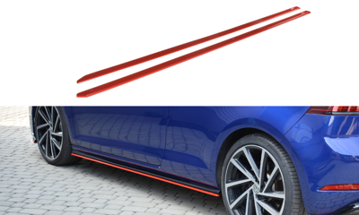 Zijskirts VW Golf 7.5 R Facelift Glans Zwart