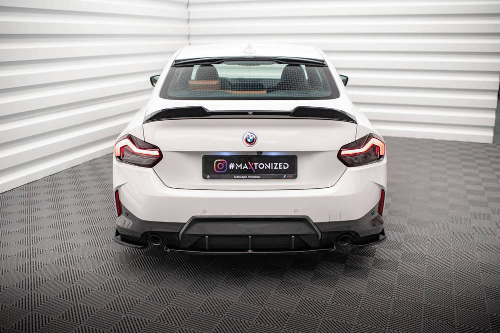 Diffuser BMW 2 Serie G42 Coupe M Pakket Maxton Glans Zwart