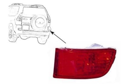 mistlamp, achter, rechts Toyota Landcruiser J12, 2002-2010