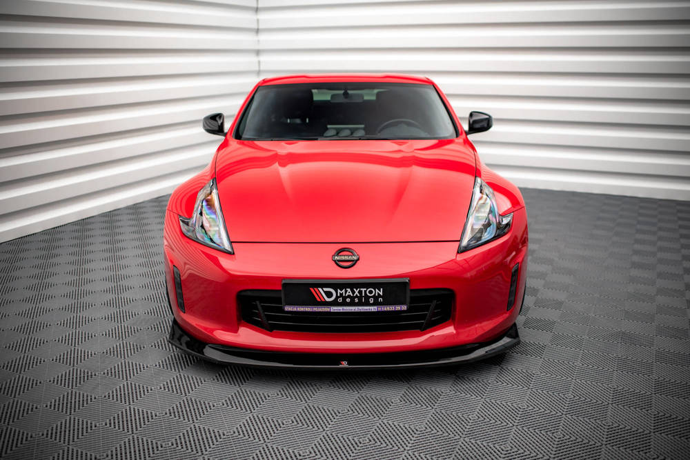 Voorspoiler V.1 Nissan 370Z Maxton Glans Zwart
