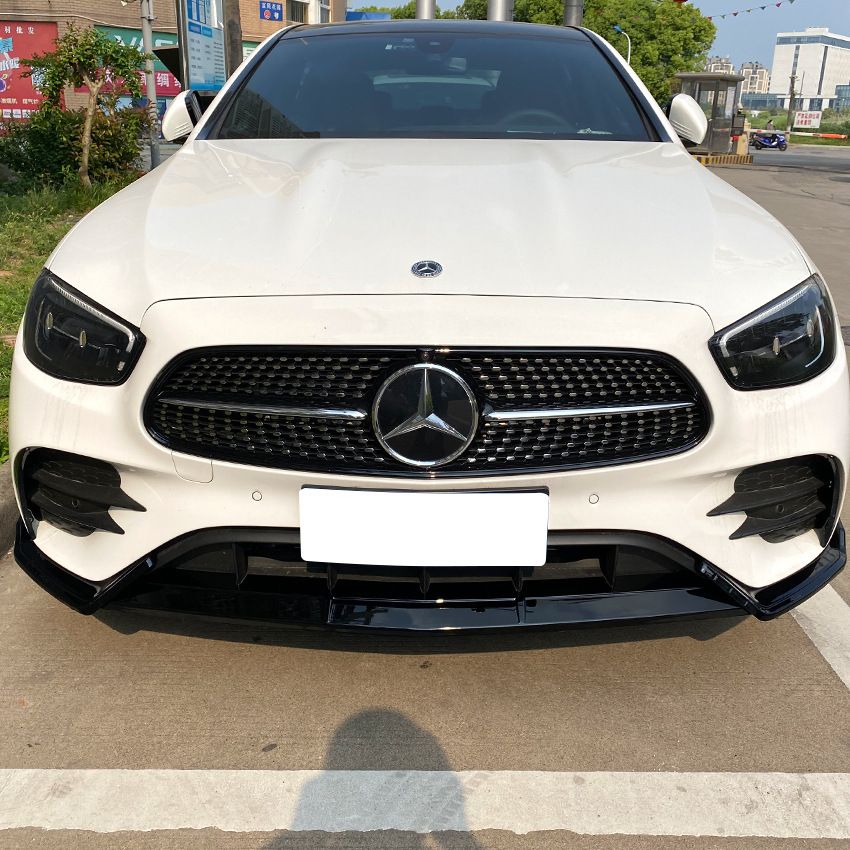 Voorspoiler Mercedes E Klasse W213 / C238 AMG Pakket FL Glans Zwart