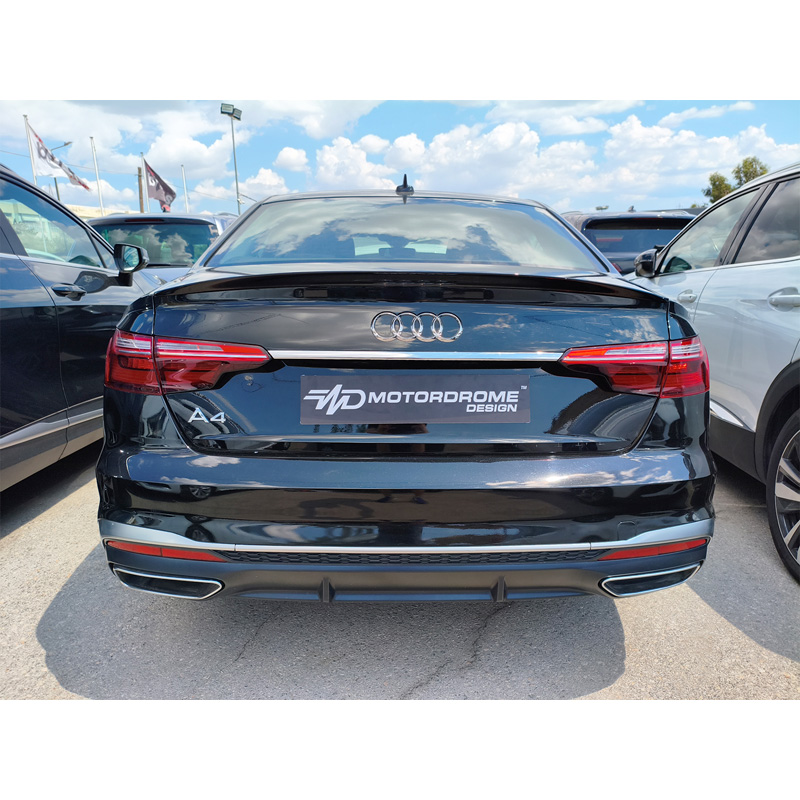 Motordrome Achterspoilerlip  Audi A4 B9 Sedan 2015-2024 (PU)