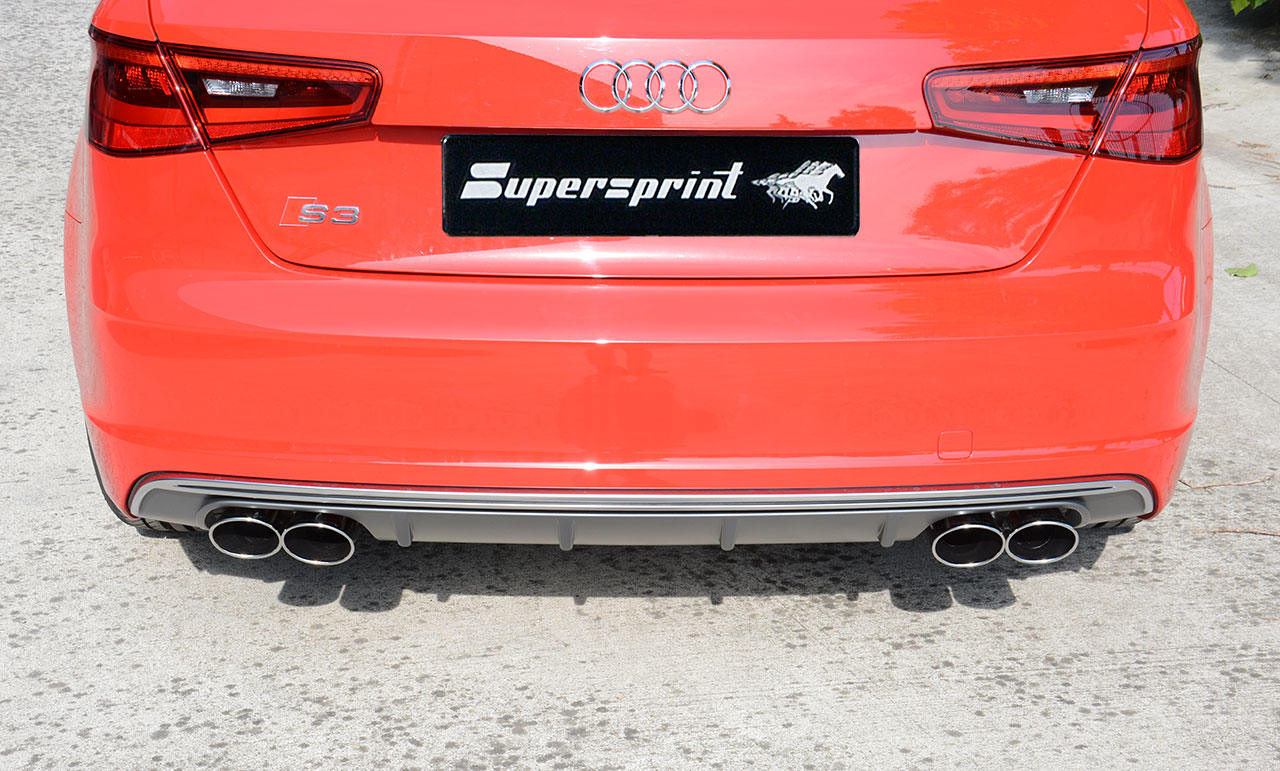 AUDI A3 8V 1.4 TFSI (125 - 150 Hp) 2014 Endpipe kit 100x75 Right + 100x75 Left