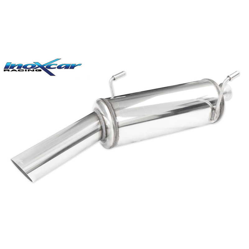 100% RVS Sportuitlaat  Peugeot 206 GT WRC 135pk 1x90mm Rally