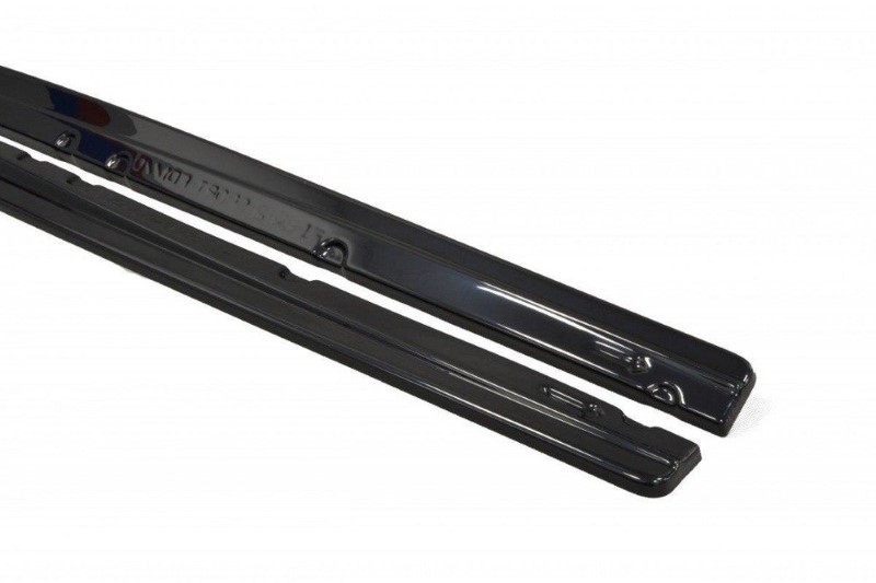 Zijskirts Diffusers Fiat Bravo MK 2 SPORT Glanzend Zwart