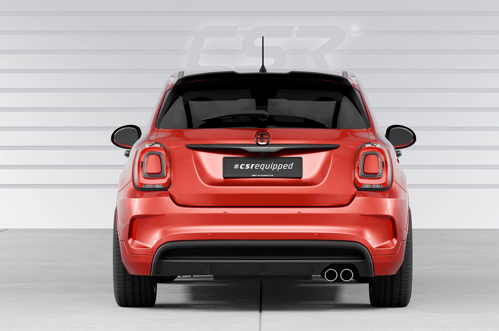 Achterspoiler Fiat 500X Sport glans zwart