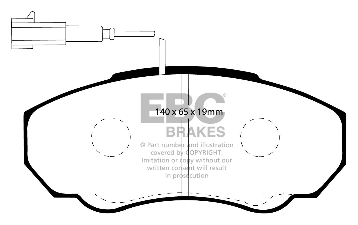 EBC Brakes FIAT BEDRIJFSWAGEN Ducato 2.8 TD 2001-2006 Remblokken