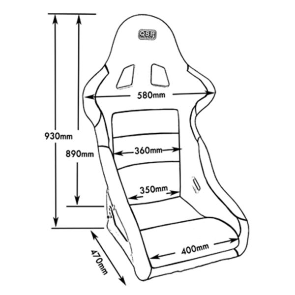 QSP Racestoel - Drift - Zwart
