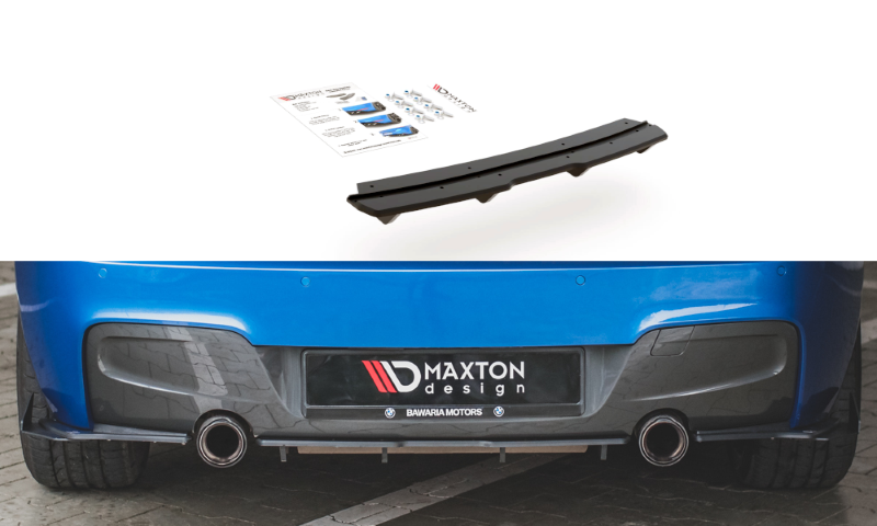 Race diffuser BMW 1-Serie M135I F20 Maxton Design zwart