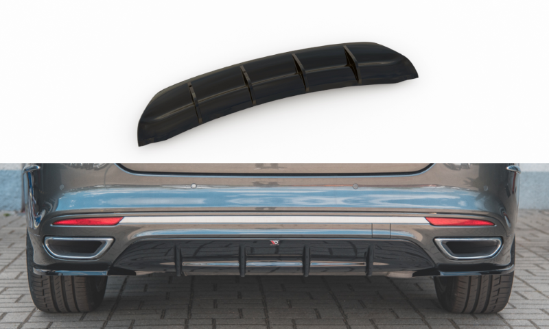 Achter Aanzet Ford Mondeo Vignale Mk5 Facelift Glanzend Zwart