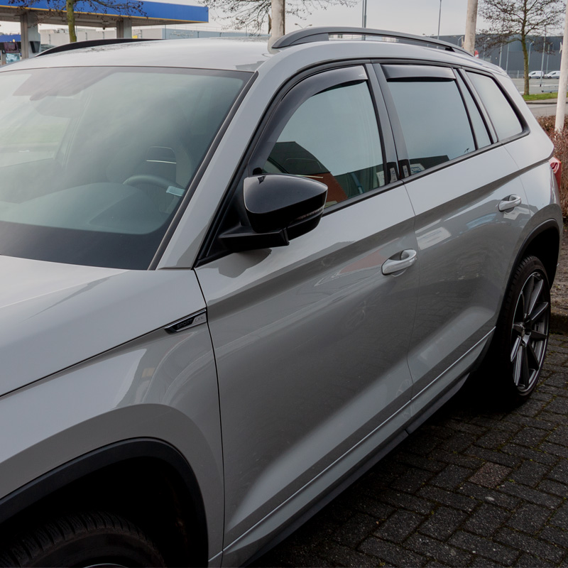 Zijwindschermen Master Dark (achter) Skoda Kodiaq 2017-
