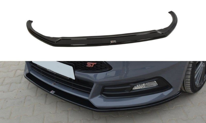 Voorspoiler Ford Focus ST Mk3 FL V.2 Glanzend Zwart