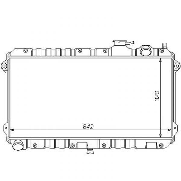 Radiator MAZDA MX 5 89-94 320x647 0