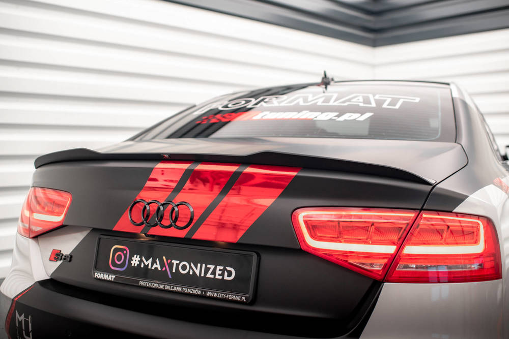 Spoiler Audi S8 D4 Maxton Glans Zwart