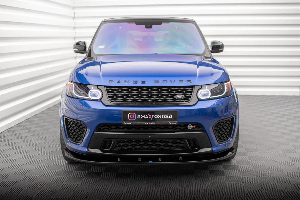 Voorspoiler V.1 Land Rover Range Rover Sport SVR 2015 - 2018 Maxton Glans Zwart