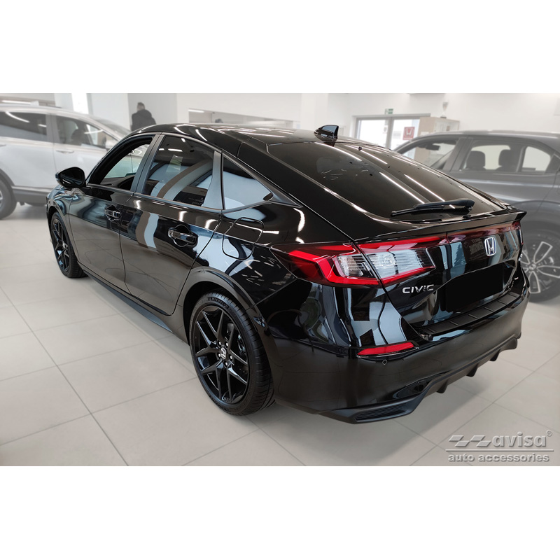 Matzwart RVS Achterbumperprotector  Honda Civic XI HB 2022- 'Ribs'