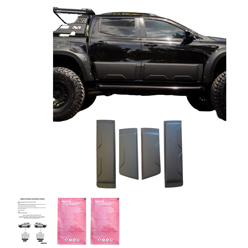 Deurpanelen  Mercedes X-Klasse W470 2017- - Matzwart