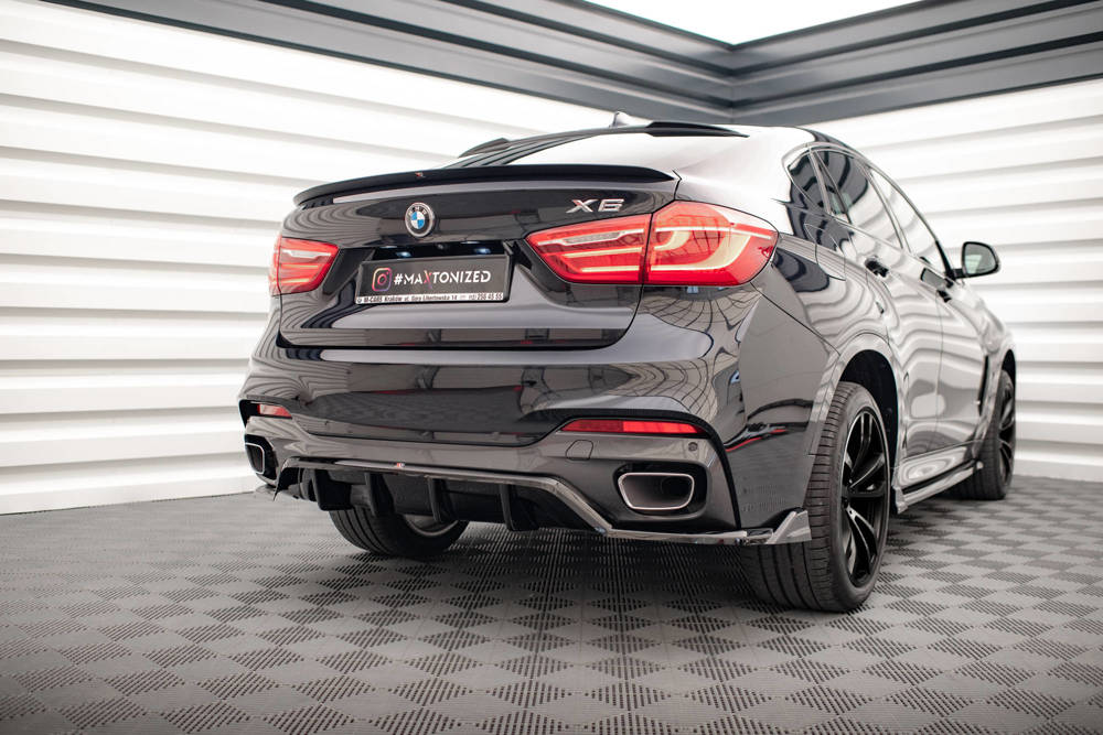 Diffuser BMW X6 M pakket F16 Maxton Glans Zwart