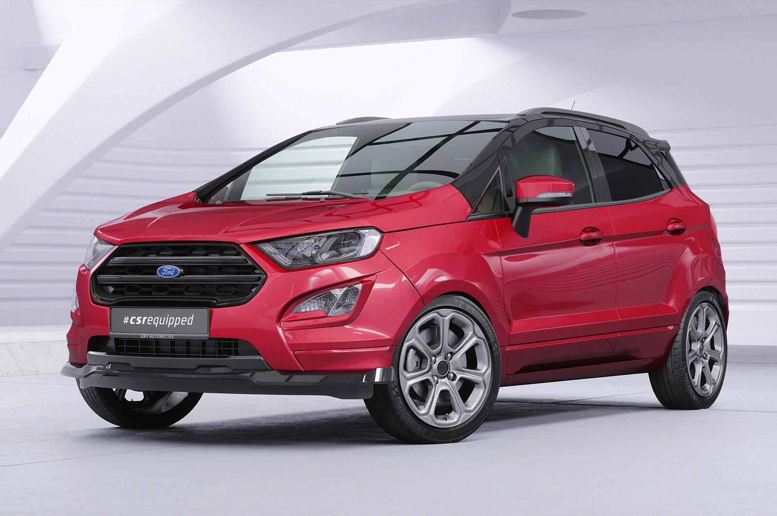 Voorspoiler Ford Ecosport MK2 ST-Line glans zwart