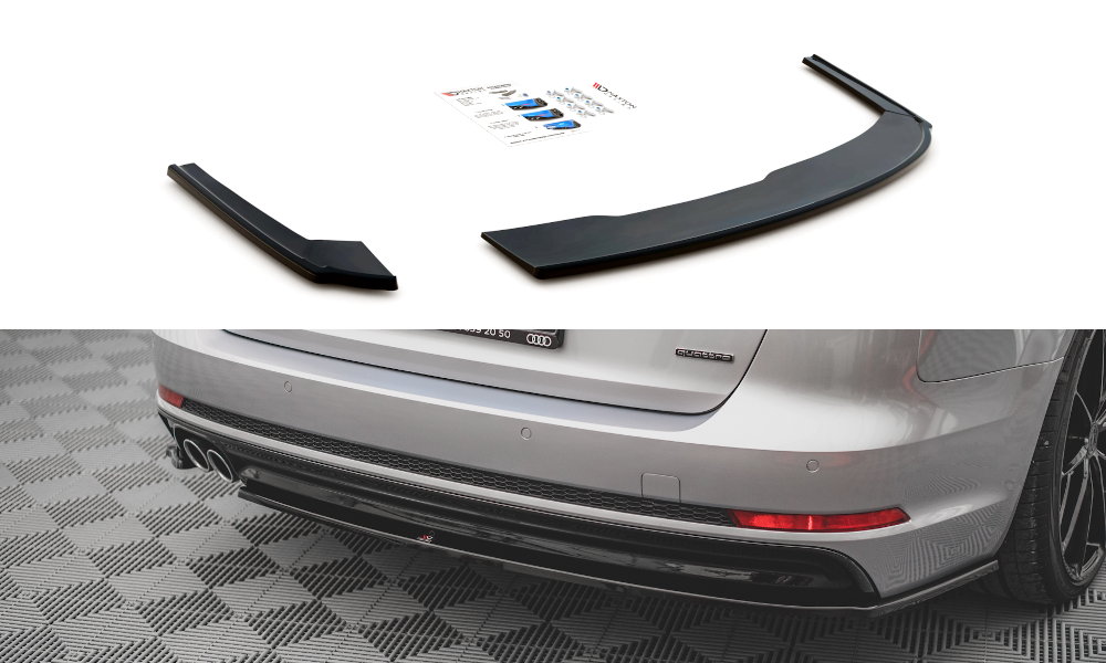 Achterzij Spoilers Audi A4 B9 S-Line Glanzend Zwart